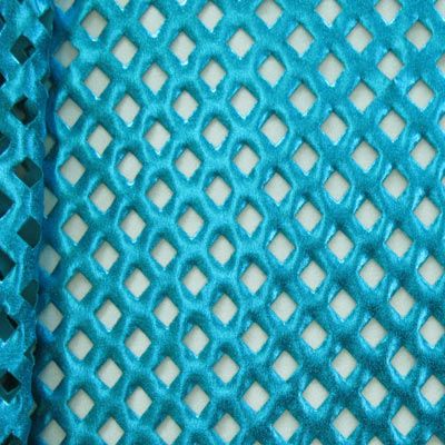 Metallic Punched Holes Spandex Fabric