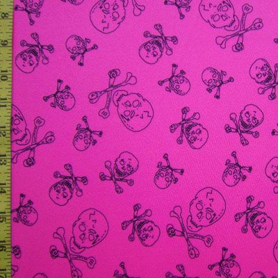 Premium Skull Print Mesh Fabric