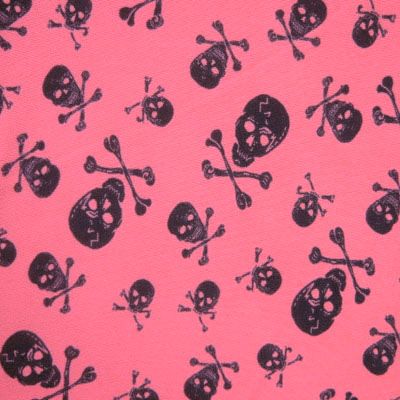 Premium Skull Print Mesh Fabric