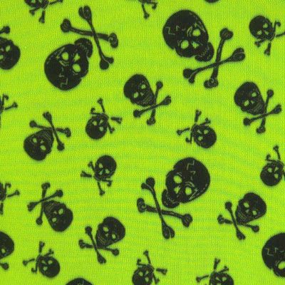 Premium Skull Print Mesh Fabric
