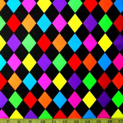 Rhombus Rhombus Shape Print Spandex Fabric