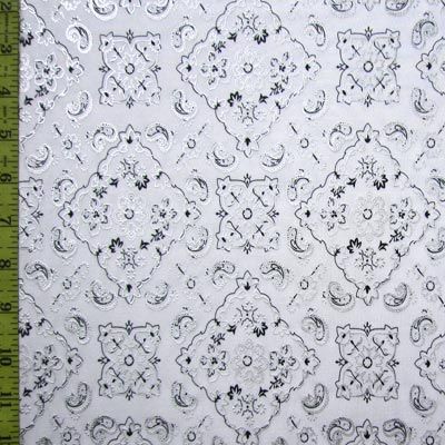 Metallic Bandana Spandex Fabric
