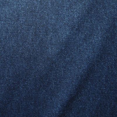 Denim Look Spandex Fabric with Printed Appearance