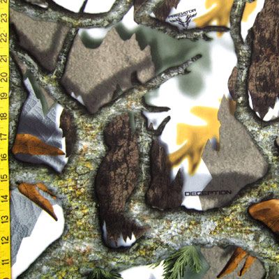 Autumn Forest Camouflage Patterned Fabric