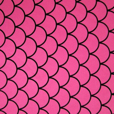 Fish Scale Print Spandex Fabric