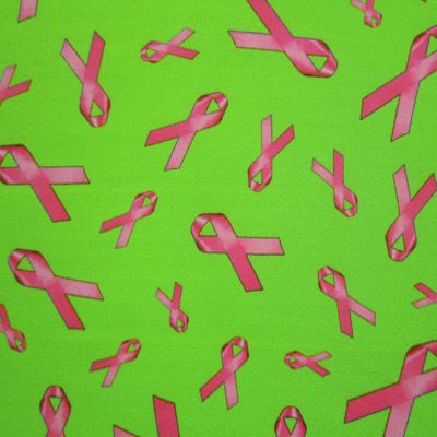 Fight For A Cure Print Spandex Fabric