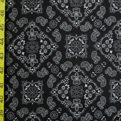 Bandana Print Spandex Fabric