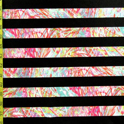 1 Inch Horizontal Multi Stripe