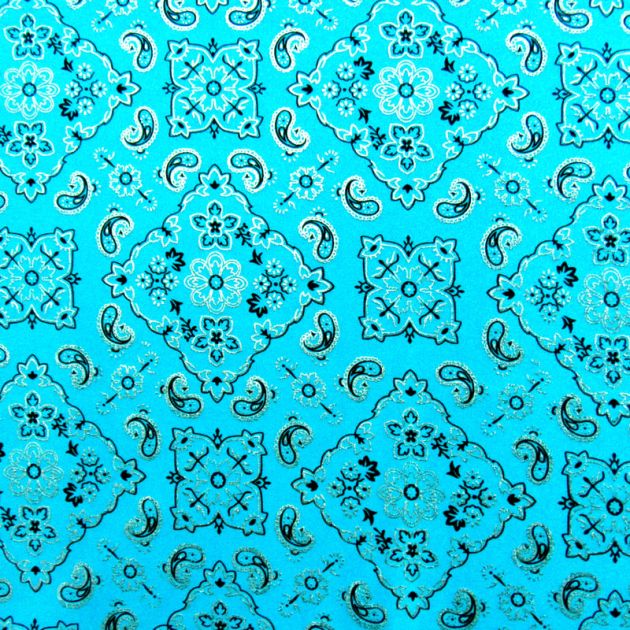 Bandana Print Spandex Fabric
