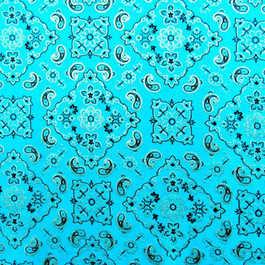 Metallic Bandana Spandex Fabric