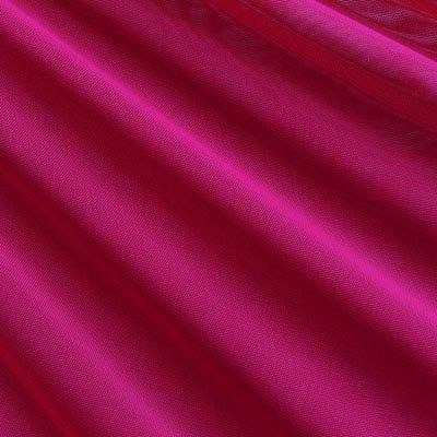 Raspberry Solid Nylon Mesh Fabric (Sheer Mesh)